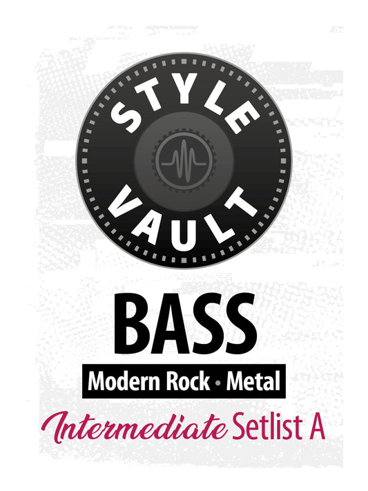 Rock Moderno, Metal - Intermédio | Setlist A do Estilo de Baixo Vault