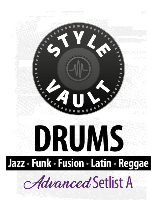 Jazz, Funk, Fusion, Latin, Reggae - Avançado | Drums Style Vault Setlist A