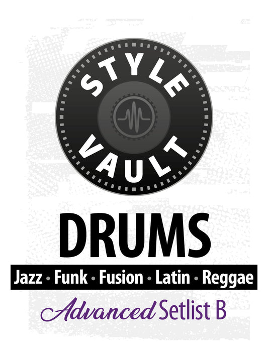 Jazz, Funk, Fusion, Latin, Reggae - Avançado | Drums Style Vault Setlist B