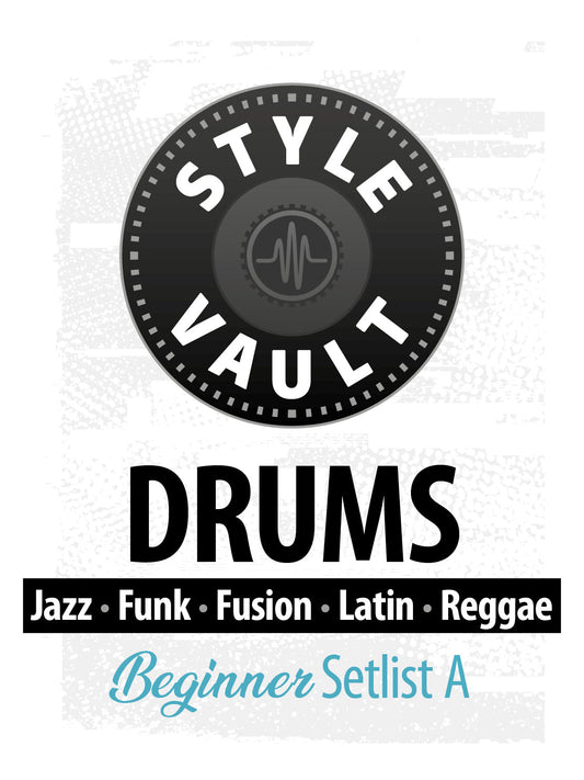 Jazz, Funk, Fusion, Latin, Reggae - Iniciante | Bateria Style Vault Setlist A